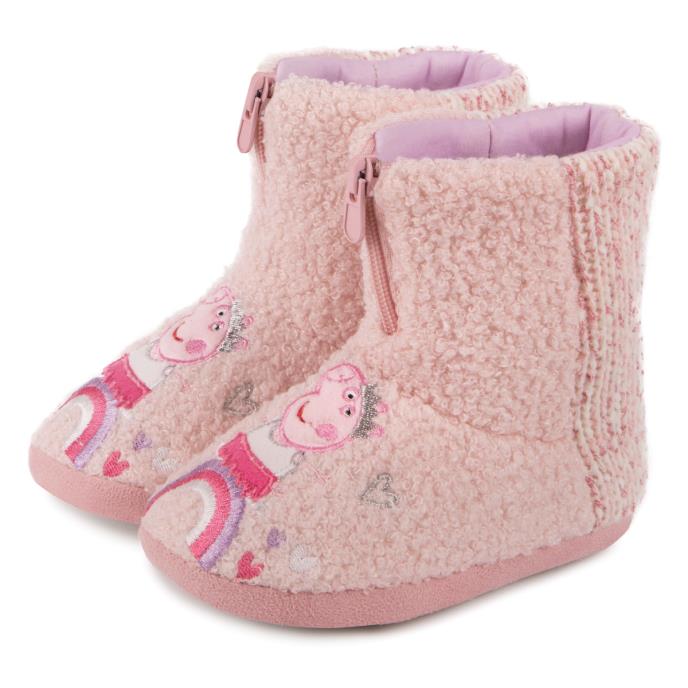 totes® Peppa Pig™ Kids Bootie Slippers Peppa Extra Image 1